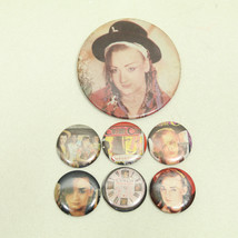 Culture Club Boy George Pin Button Vintage 1980s Pop Badge Pinback (Lot ... - £14.43 GBP