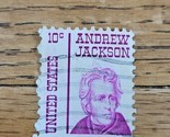 US Stamp Andrew Jackson 10c Used Violet/White - $0.94