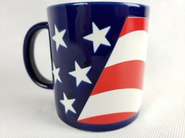 Otagiri Japan Vintage Patriotic Stars Stripes American Flag Ceramic Coffee Mug - £10.51 GBP