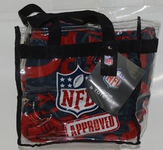 Northwest NFL Licensed Huston Texans Throw Blanket Clear Tote Set - £21.10 GBP