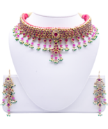 18ct Yellow Gold Antique Choker Uncut Diamond Pearl Adjustable Necklace&amp;... - $6,236.76