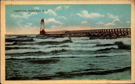 Vintage POSTCARD- Lighthouse, Sodus Bay, New York BK65 - £5.55 GBP
