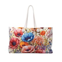 Personalised/Non-Personalised Weekender Bag, Floral, Weekender Bag, Beach Bag, B - £38.50 GBP