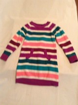 Easter Size 5T Cherokee dress sweater  holiday dress striped long sleeve - £12.83 GBP