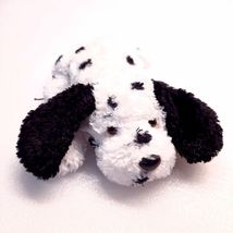 Russ Berrie Dalmatian plush puppy Punch Flopples dog black white stuffed... - $12.00