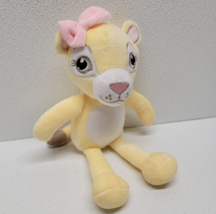HB Hudson Baby Plush Lion Girl Pink Bow Yellow Stuffed Animal Soft Toy 10&quot; - £11.55 GBP