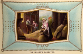 The Miller&#39;s Daughter Postcard Women In Farmland Barn Germany Series 3100 Unused - £14.81 GBP