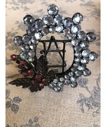 Mini Metal Picutr Frame With Stones 3.5 Inches Length - $12.14 CAD