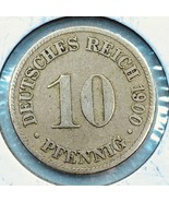 1900 D German Empire 10 Pfennig Coin - $56.26 MXN