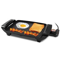 Egr2722A Electric 10.5&quot; X 8.5&quot; Griddle, Cool-Touch Handles Non-Stick Sur... - £36.17 GBP