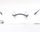 Romeo Gigli Genium RG31703 Azul Oscuro Gafas RG317 51-19-135mm Italia - $115.79