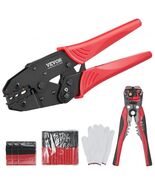 Ratcheting Crimping Tool Set For Insulated Electrical Connectors AWG22-... - $36.60