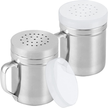 CUSINIUM Metal Salt Pepper Cooking Dredge Shakers - with Handle - Seasonings Spi - £11.00 GBP