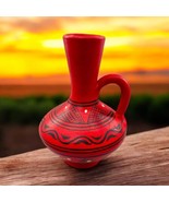 Vtg Savos Archangelos Rhodes Red Clay Grecian Pottery Mini Vase Urn - $21.38