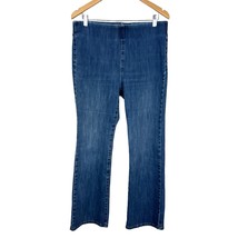 Soft Surroundings The Ultimate Denim Pull On Boot Cut Jeans Womens Large Blue - £27.51 GBP