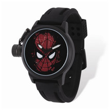 Marvel Adult Size Spiderman Face Black-plated Left Hand Watch - £49.98 GBP