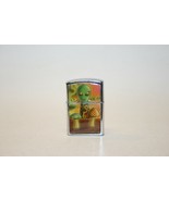 Vintage A.A.D.L.P. Flip Top Lighter Alien With Mushrooms Shrooms Ships NOS - £10.15 GBP