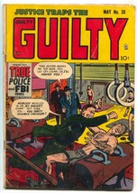 Justice Traps The Guilty #38 1952- Gymnastics cover- Golden Age - £43.78 GBP