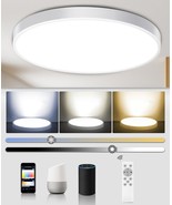 Dimmable, Remote-Controlled, Low-Profile, 12 Inch, 24 Watt Round, And Ki... - $42.93