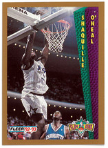 Shaquille O&#39;Neal 1992-93 Fleer Rookie Card (RC) #298 (Orlando Magic/HOF) - £12.74 GBP