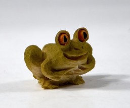 Miniature Frog Figurine Resin Vintage - £6.38 GBP