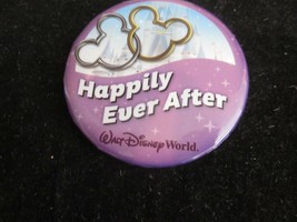 WDW Walt Disney World Happily Ever After Cinderella Castle Button Pin Brand New - £2.38 GBP
