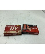 Lot of 2 MAXELL Sony Mini DV 60 Min Tapes Digital Video Cassette New - $20.55 CAD