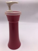 Tupperware Ketchup Pump Dispenser Red 718 870 Seal Hourglass Picnic Vintage - £8.05 GBP