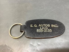 Vintage Promo Keyring E.G. Autos Inc Keychain Levis Ancien Porte-Clés Canada - £5.89 GBP