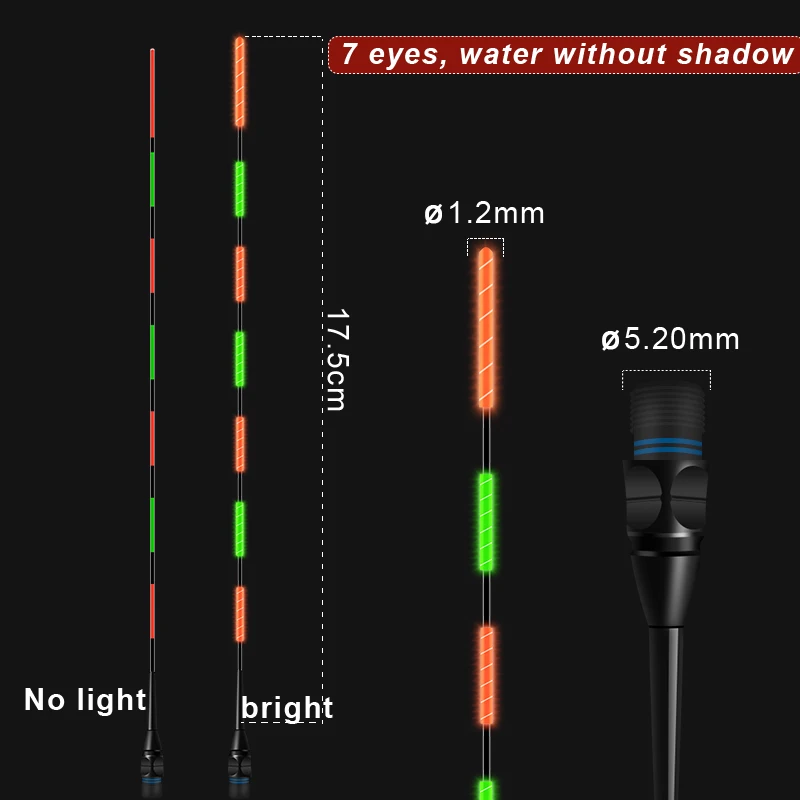 1Pcs Super Bright Night Fishing LED Smart Float Top Luminous Ultra Sensitive Ele - $33.27