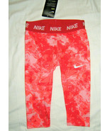 Nike Girls Capri Leggings Pink Size 6 - £10.17 GBP