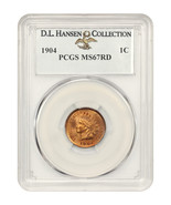 1904 1C PCGS MS67RD ex: D.L. Hansen - £7,870.83 GBP