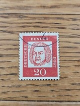 Germany Stamp Deutsche Bundespost Bach Famous Germans 20pf Used - £0.78 GBP