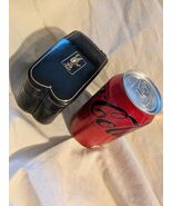 Embossed Black Leather Double Deck Playing Card Holder Embossed Florence... - $93.45 CAD