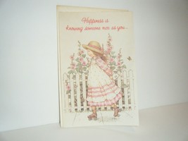 American Greetings Holly Hobbie Birthday Roller Skates on Parchment w/Envelope - £5.86 GBP