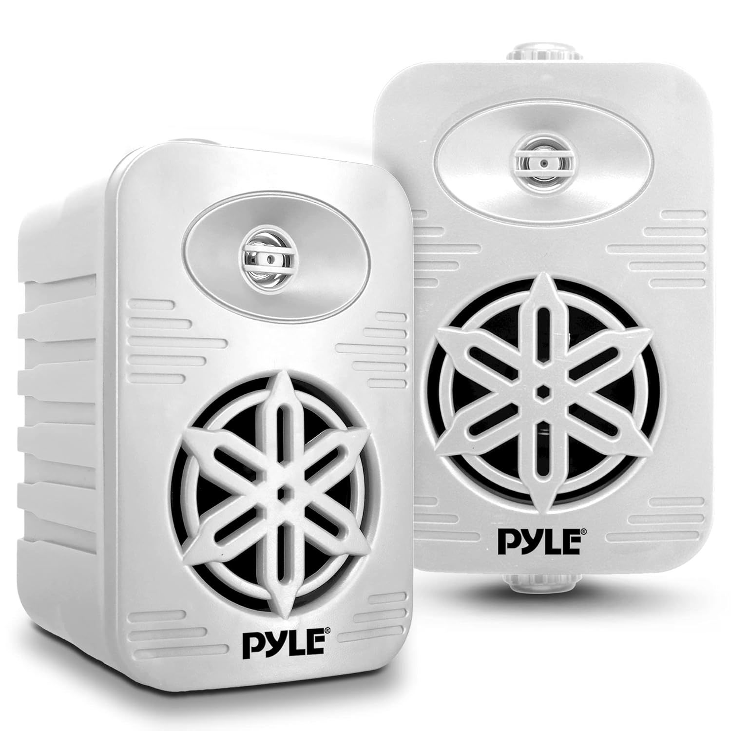 PyleUsa Indoor Outdoor Speakers Pair - 300 Watt Dual Waterproof 4 2-Way Full Ran