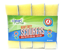 Clean Home Heavy Duty Scourers 4 Pack - £3.12 GBP