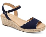 Charter Club Ankle Strap Espadrille Wedge Sandals Luchia Size US 9.5M Na... - $25.74