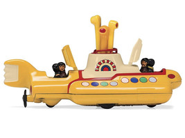 The Beatles Yellow Submarine w Sitting Band Member Figures Diecast Model by Corg - £41.14 GBP