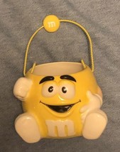 Yellow M&amp;M&#39;s Ceramic Mug with topside handle MINT - $12.86