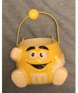 Yellow M&amp;M&#39;s Ceramic Mug with topside handle MINT - $12.86