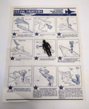 Mattel FLYING FIGHTERS F-16 FALCON Black Widows Instructions + Pilot Fig... - $14.99