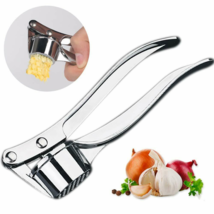 Garlic Press Crusher Mincer Chopper Peeler Squeeze Cutter Stainless Steel Ginger - £11.15 GBP