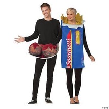 Spaghetti &amp; Meatballs Adult Couples Costume Dinner Food Funny Halloween GC6319 - £80.36 GBP