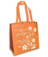 Seek The Lord Eco Tote, Pumpkin &amp; Burgundy, Psalm 105:4 - £3.75 GBP