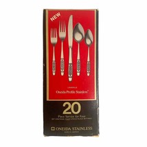 Vintage Oneida Louisville Stainless Steel Flatware Service for 4 - 20 Pieces New - £298.89 GBP