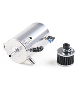 0.5l Universal Breather Tank &amp; Oil Catch Can Fuel Tank With Breather Filter - £27.55 GBP