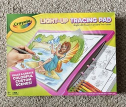 Crayola Light Up Tracing Pad Pink Drawing Pads for Kids Art Creative Education - £13.37 GBP