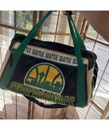Vintage Seattle Super Sonics Team Player Bag 80s &amp; 90s Gym bag NBA Duffl... - $190.64 CAD