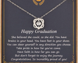 Graduation Gifts for Her 2024 College, Sterling Silver Two Interlocking ... - £34.31 GBP